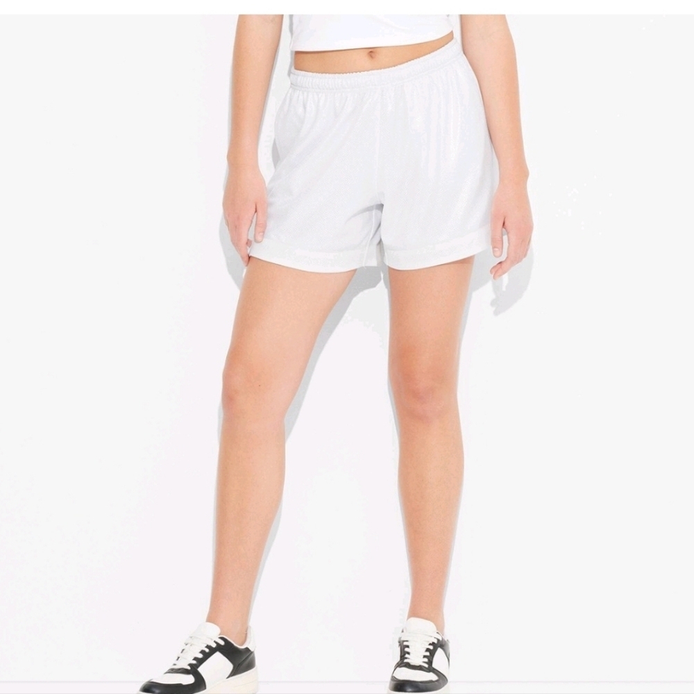 Women's Basketball Shorts - Wild Fable Silver Size XL